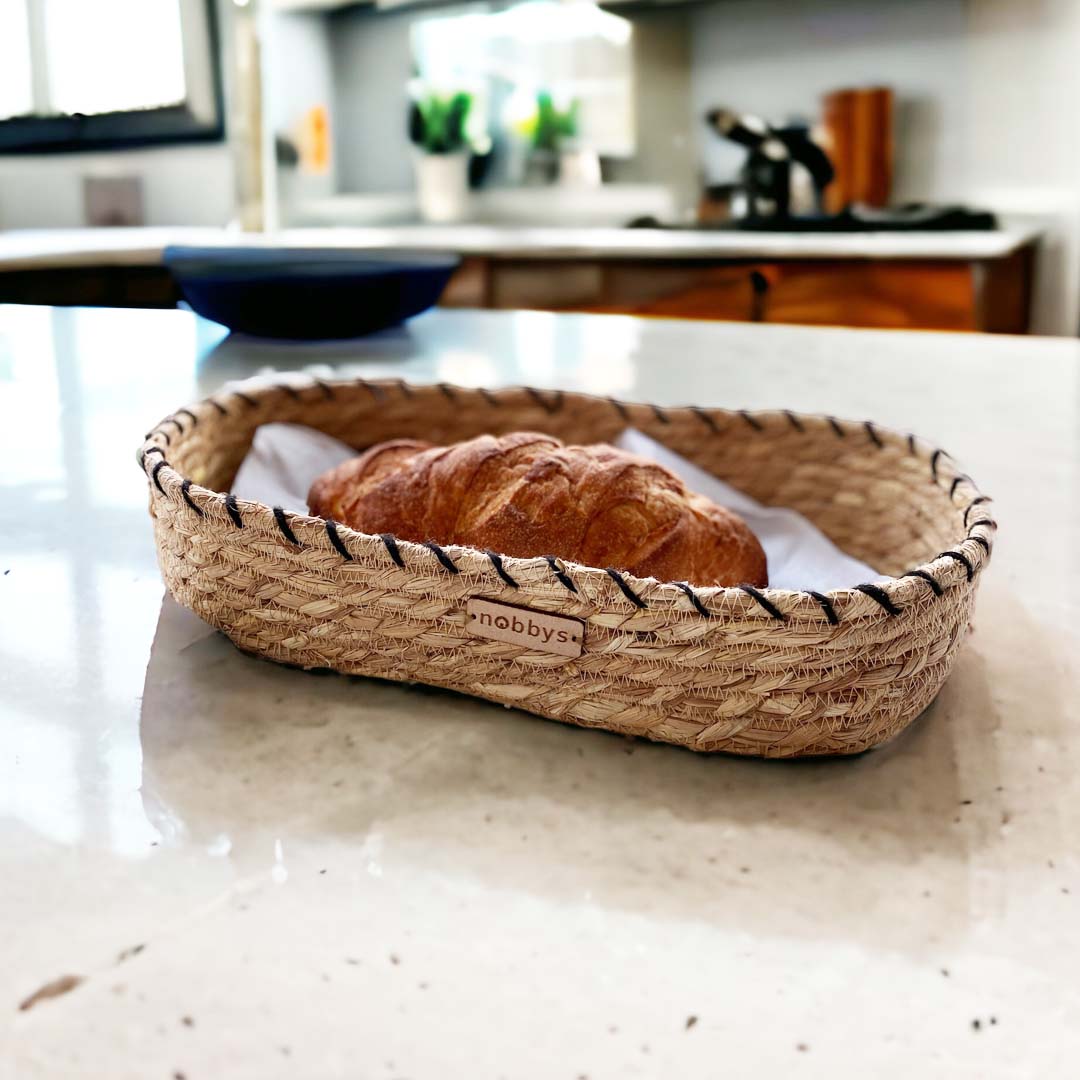 Golden Grass Coiled Bread / Remote Multipurpose Basket