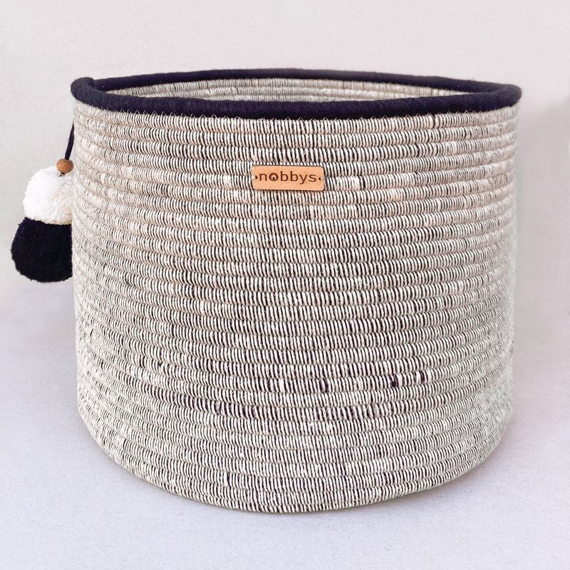 Classic Monochrome Multipurpose Cotton Basket (12