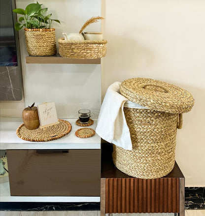 The Roots - Combo Of Laundry Basket, Storage Basket And More (5 Products) Nobbys